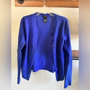 Only‎ Mine cardigan 100% cashmere blue Sz S button front